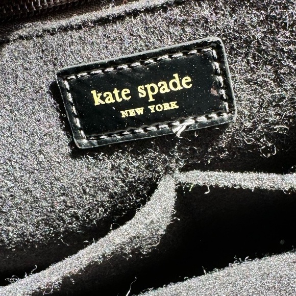 Kate Spade Frosted Felt Magazine Tote black glitter patent leather - Picture 9 of 10
